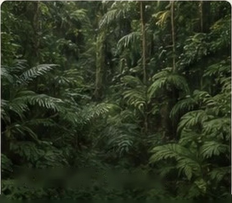 Southeast Asian forest canopy