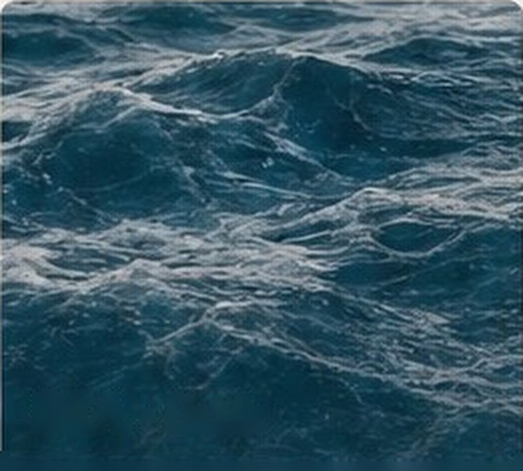 Deep sea water and soft light